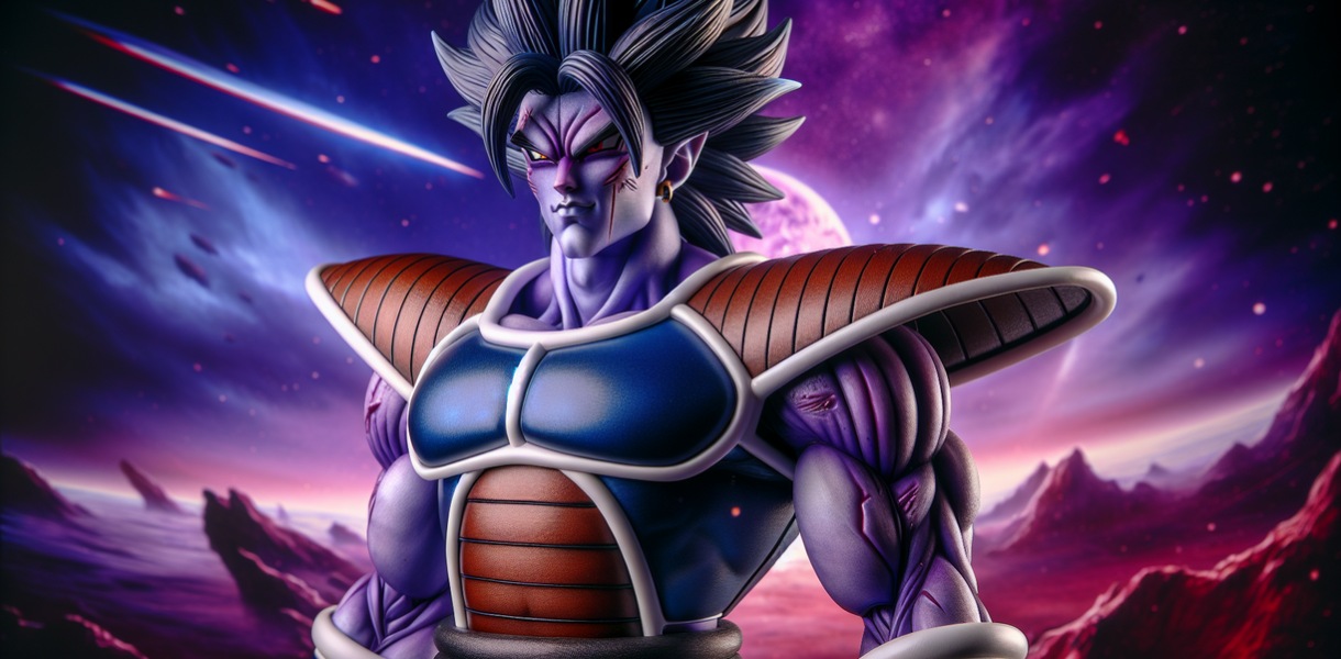 alt_text: Vegeta dalam pose heroik di era baru Dragon Ball Daima.