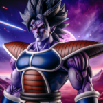 alt_text: Vegeta dalam pose heroik di era baru Dragon Ball Daima.