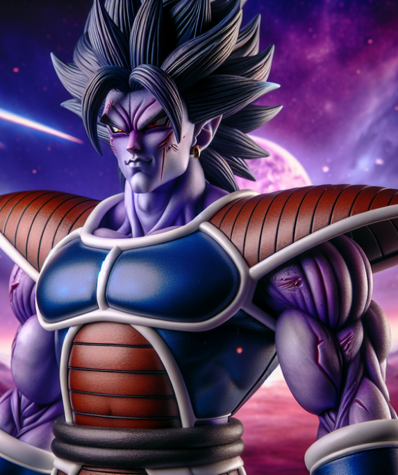 alt_text: Vegeta dalam pose heroik di era baru Dragon Ball Daima.