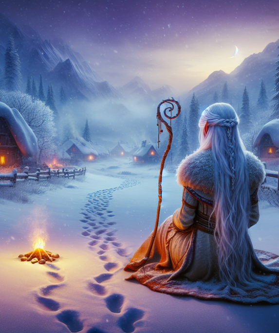 alt_text: "Poster Frieren: Beyond Journey's End Musim 2 dengan tema Keajaiban Keheningan."