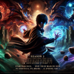 alt_text: Poster Jujutsu Kaisen Season 3 dengan jadwal tayang padat tanpa jeda.