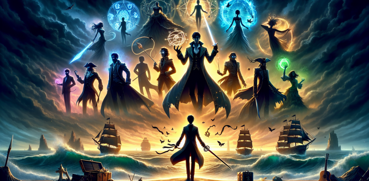 alt_text: Daftar kekuatan dan profil semua anggota Shichibukai dari One Piece.