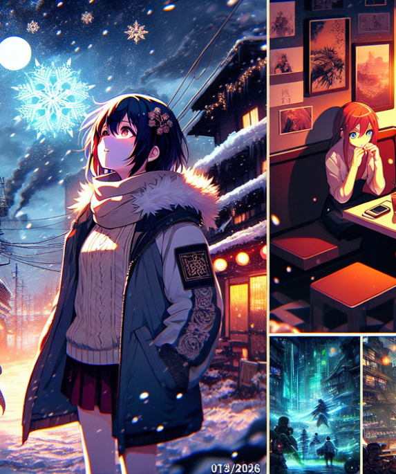 alt_text: Daftar 5 anime terbaik Winter 2026, dengan "Frieren" sebagai yang paling menonjol.