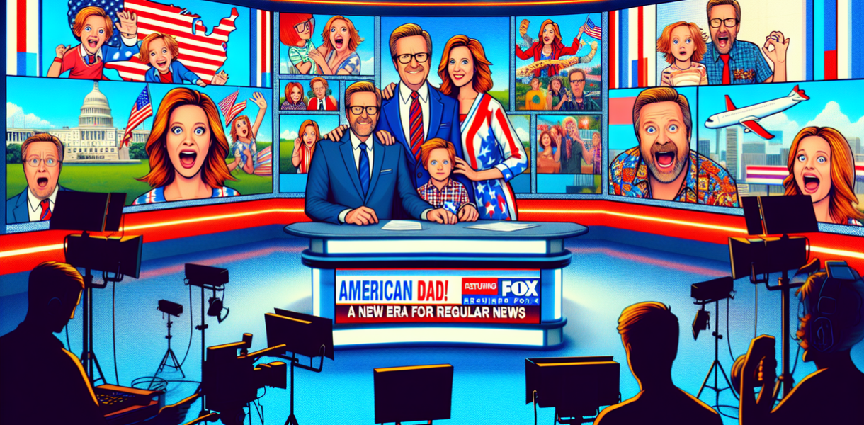 alt_text: Poster "American Dad" dan "Era Baru Regular News" tayang di Fox.