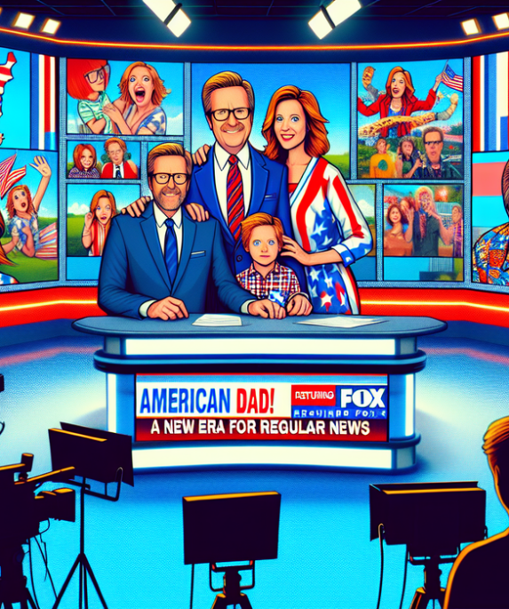 alt_text: Poster "American Dad" dan "Era Baru Regular News" tayang di Fox.