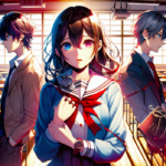 alt_text: Sampul anime Domestic Girlfriend; kisah cinta segitiga yang rumit dan bikin ketagihan.