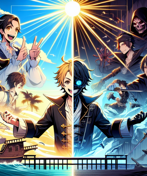 alt_text: Karakter One Piece dan Jujutsu Kaisen bersatu dalam crossover epik.