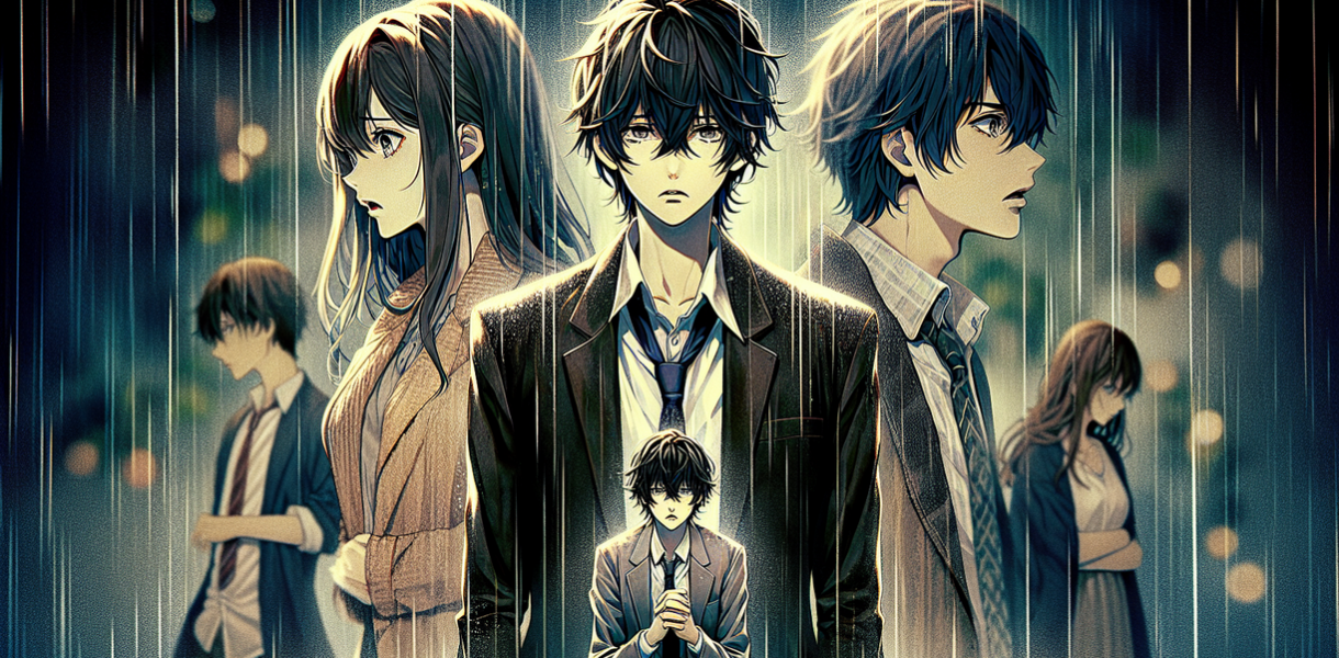 alt_text: Ilustrasi dari "Domestic Girlfriend" dengan tema cinta rumit dan hubungan yang menggoda.