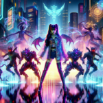 alt_text: "Grup KPop bertema pemburu setan, berwarna dan penuh aksi, memicu perbincangan hangat publik."