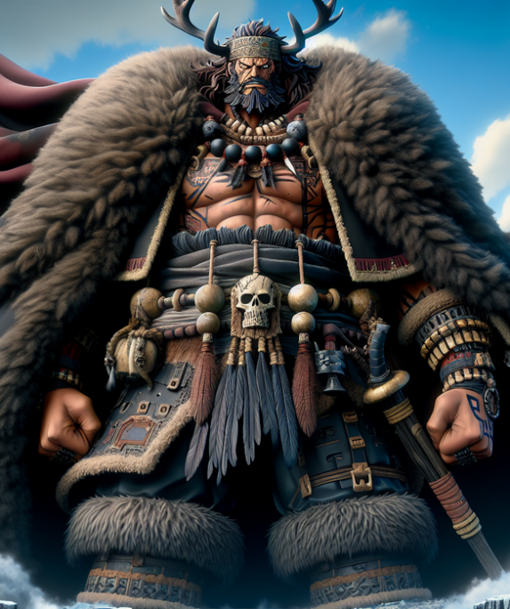 alt_text: Poster One Piece: Harald, Rocks, era baru penuh aksi dan petualangan.