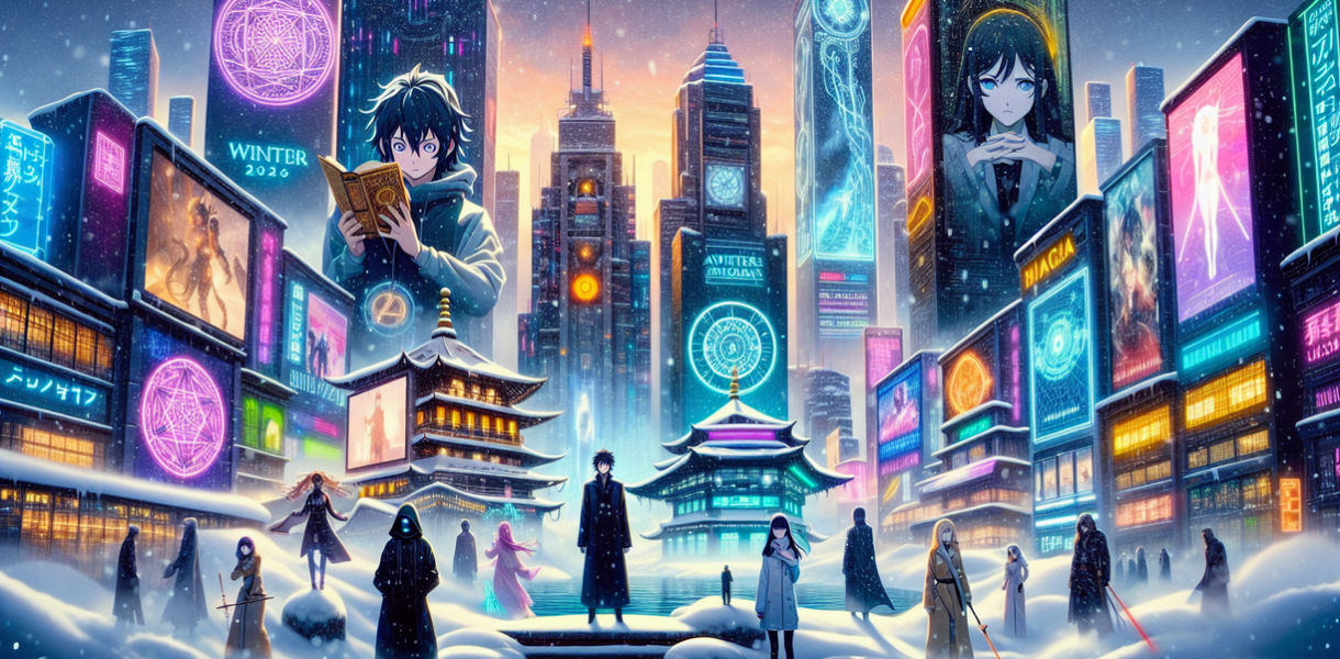 alt_text: Daftar 5 anime populer yang dinanti musim dingin 2026.