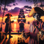 alt_text: Buggy dari One Piece Live Action musim 2 duduk di atas takhta dengan ekspresi angkuh.