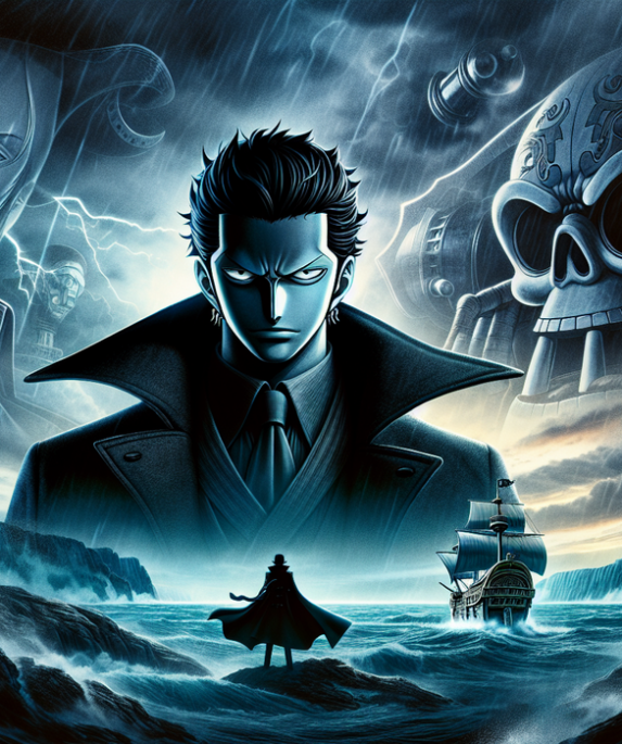 alt_text: Poster One Piece Live Action Musim 2, Crocodile muncul sebagai ancaman baru Luffy dan kru.