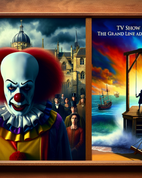 alt_text: "Poster One Piece musim 2 dengan Luffy bersiap dan Buggy yang kembali."