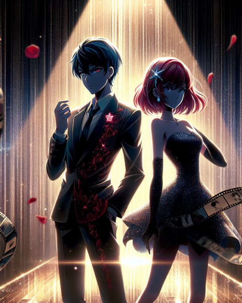 alt_text: Poster gelap "Oshi no Ko" musim ketiga, menampilkan karakter misterius di Crunchyroll.