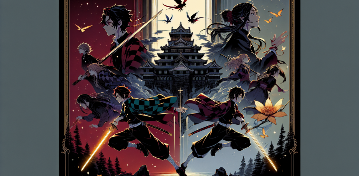 alt_text: "Infinity Castle dari Demon Slayer dengan sorotan kejutan anime baru yang menegangkan."