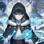 alt_text: "Cuplikan poster Frieren Musim 2, menampilkan Fern dengan kilau magis baru di sekitarnya."