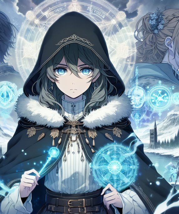 alt_text: "Cuplikan poster Frieren Musim 2, menampilkan Fern dengan kilau magis baru di sekitarnya."