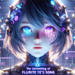 alt_text: Titan bertarung di panggung opera futuristis dengan cahaya neon dan kostum AI canggih.