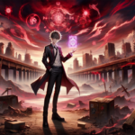 alt_text: Ilustrasi heroik dari karakter Psyren dengan kekuatan psikis, berlatar dunia misterius.