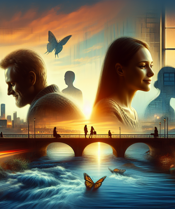 alt_text: Ilustrasi film "A Silent Voice": perjalanan penyembuhan dan harapan melalui komunikasi dan pengampunan.