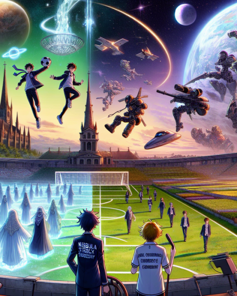 alt_text: Poster "Anime Shonen Jump 2026" dengan karakter bersemangat dalam pose epik, penuh aksi.