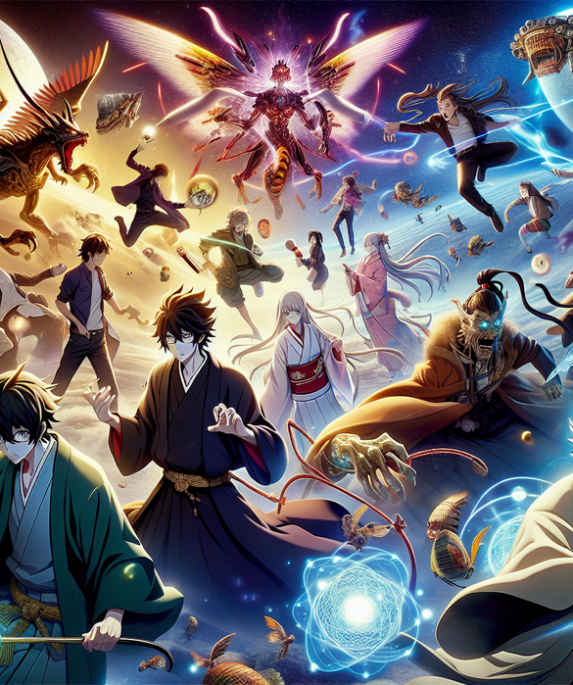 alt_text: "Poster Dandadan Season 3: Karakter utama bersiap untuk petualangan dengan latar penuh aksi."