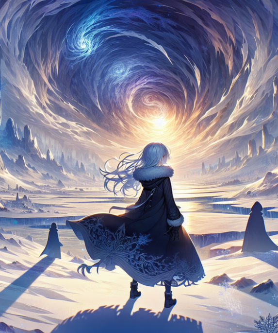 alt_text: Poster Frieren: Beyond Journey's End, menampilkan karakter utama memulai petualangan baru.