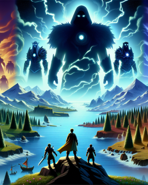 alt_text: Imu mengamuk di Elbaph, One Piece: Pertarungan sengit di tepi jurang.