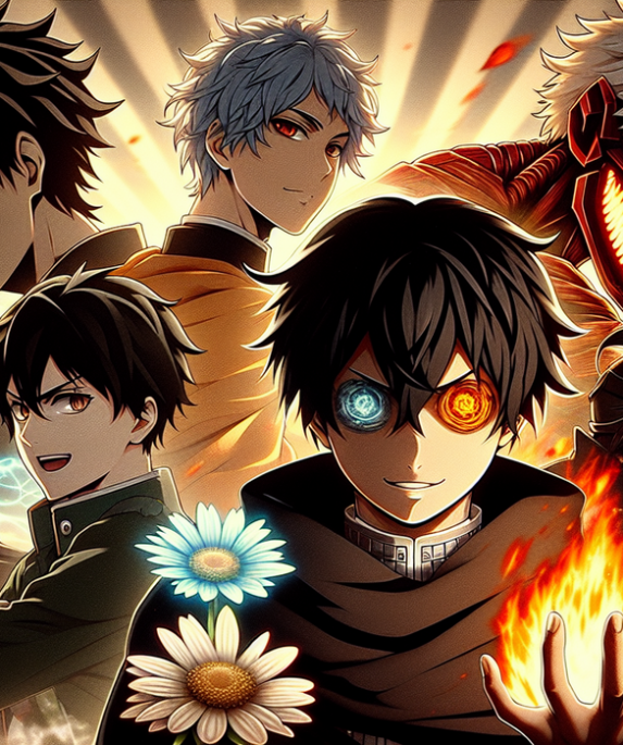 alt_text: Tokoh pendukung melawan hero utama anime, menang dengan strategi cerdas dan keahlian tak terduga.