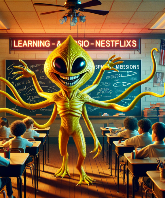 alt_text: Poster "Assassination Classroom" di Netflix: Kembalinya Koro-sensei gegerkan para penggemar.