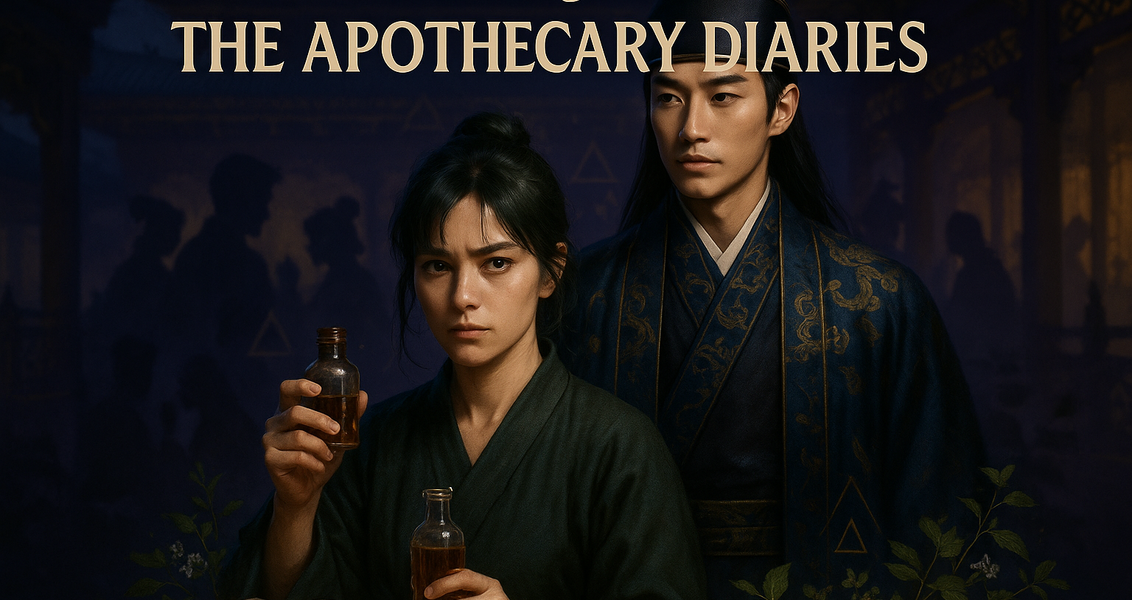 alt_text: Maomao dan Jinshi memulai petualangan baru di seri "The Apothecary Diaries".