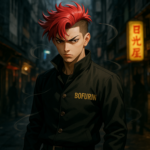 alt_text: Haruka Sakura dari Wind Breaker bersiap menghadapi tantangan dalam anime aksi baru.