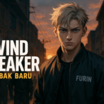 "alt_text": "Poster Wind Breaker Musim 3 menampilkan Haruka dengan tampilan barunya."