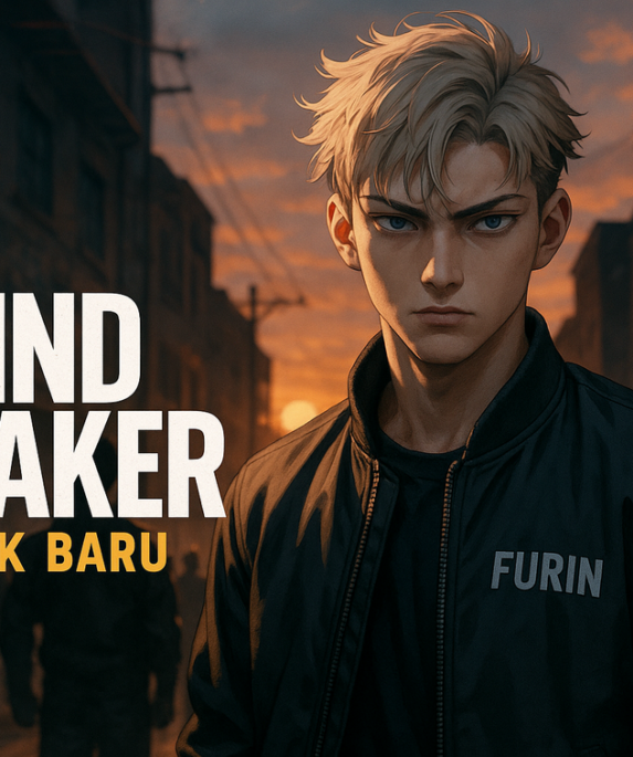 "alt_text": "Poster Wind Breaker Musim 3 menampilkan Haruka dengan tampilan barunya."