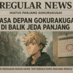 alt_text: Hiatus Gokurakugai berlanjut; masa depan adaptasi anime masih belum pasti.