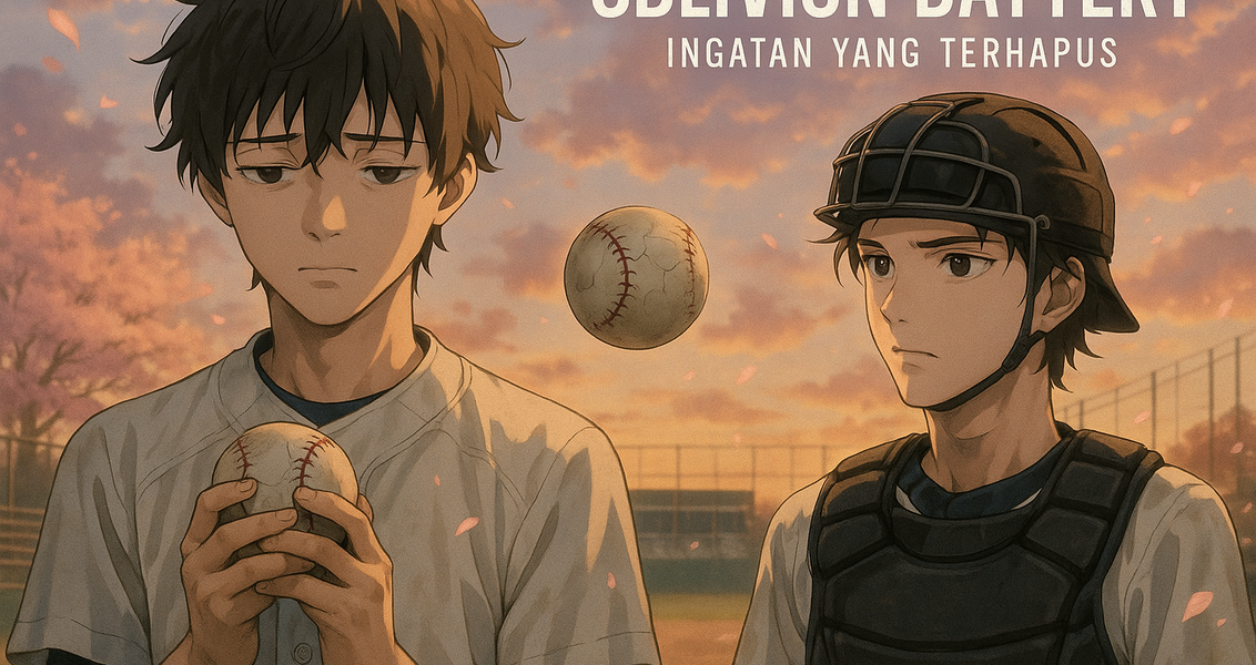 alt_text: Pemain bisbol anime menghadapi tantangan emosional sambil mengejar impian di "Oblivion Battery".