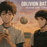 alt_text: Pemain bisbol anime menghadapi tantangan emosional sambil mengejar impian di "Oblivion Battery".