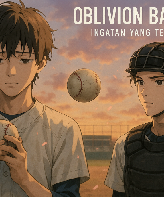 alt_text: Pemain bisbol anime menghadapi tantangan emosional sambil mengejar impian di "Oblivion Battery".