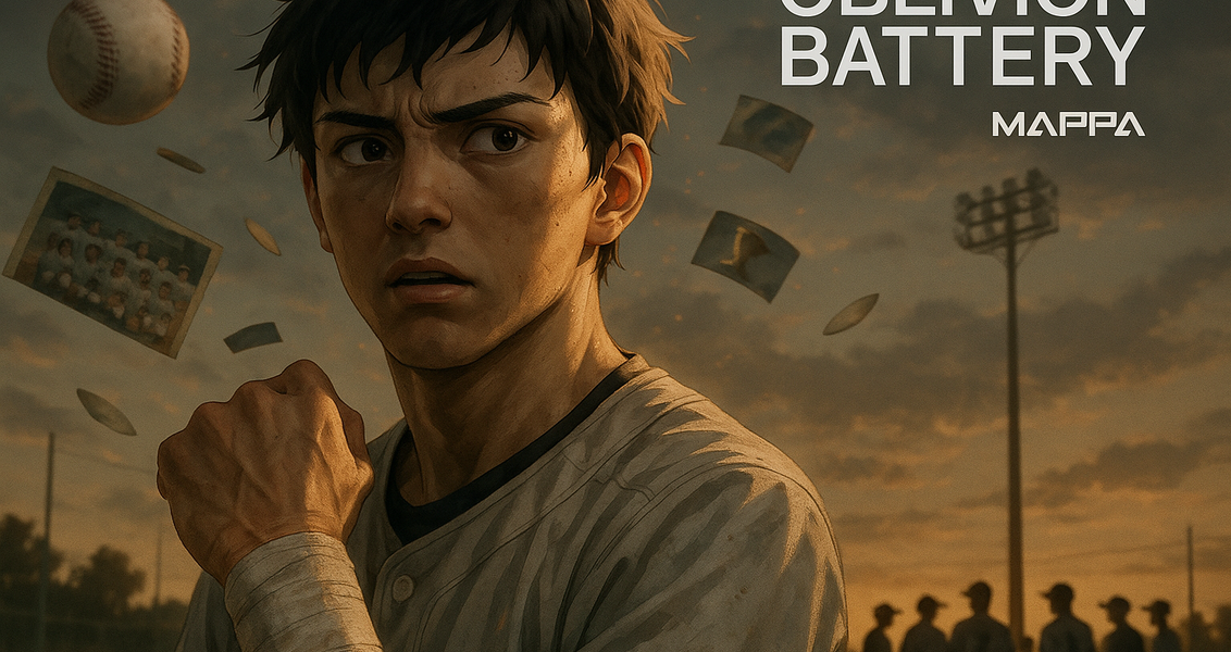 alt_text: Ilustrasi kolaborasi antara MAPPA & Shonen Jump untuk proyek anime "Kebangkitan Oblivion Battery".